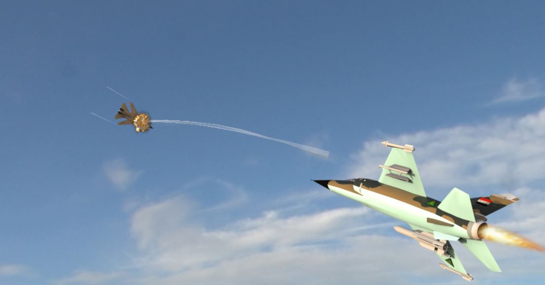 اسقاط طائرة ف - 111 من قبل الشهيد نافع نجم عبد الله